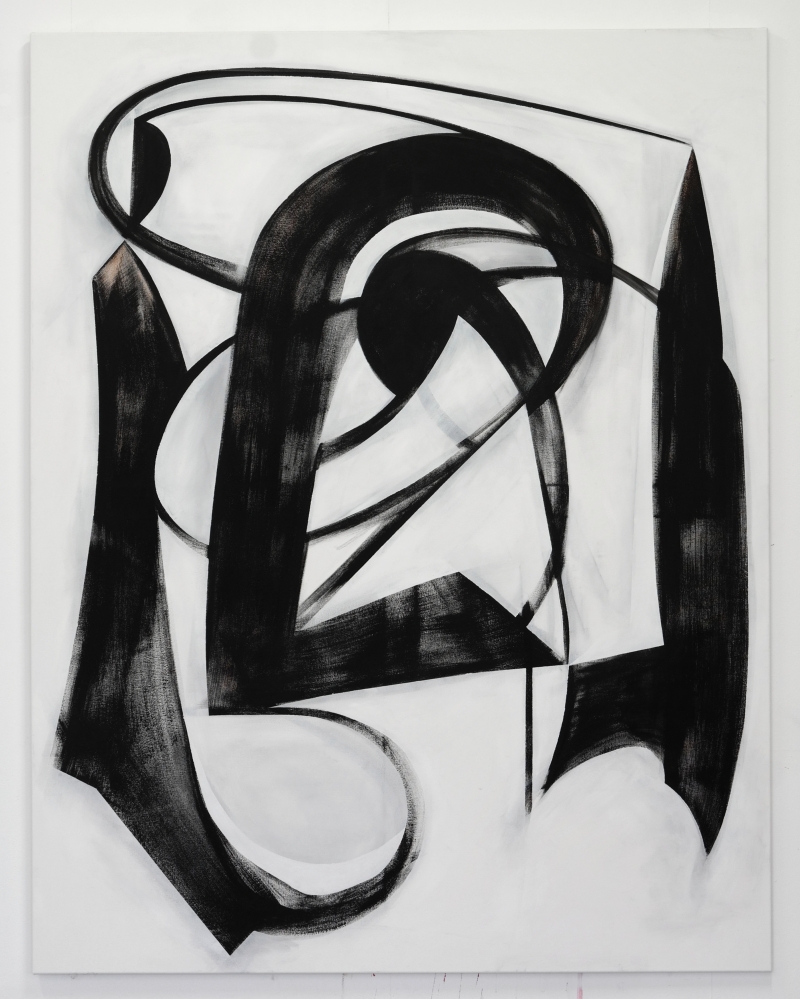 End to End, 2018, 180 x 140 cm, acrylic on canvas