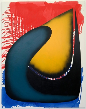 Figure, 2020, 200 x 160 cm, lacquer on canvas
