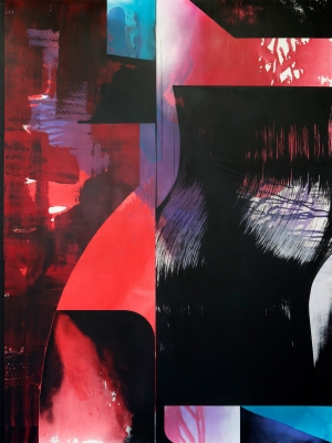 Full Extension, 2021, 280 x 210 cm, acrylic on canvas