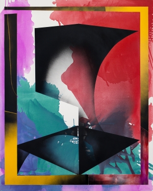 Half Circle, 2020, 200 x 160 cm, lacquer on canvas